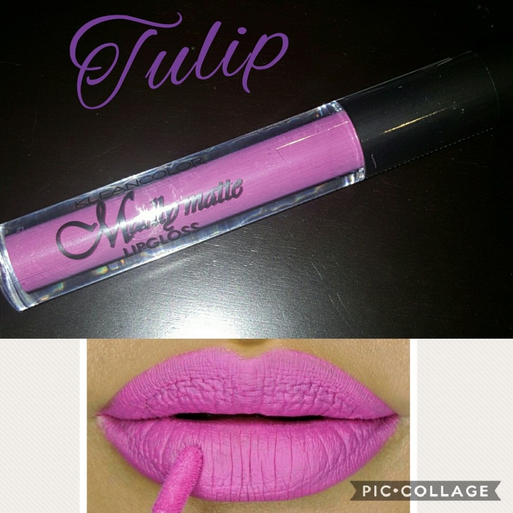 Kleancolor matte lipstick in Tulip